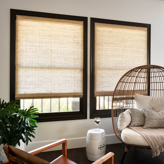 Smith & Noble Waterfall Woven Wood Shades